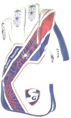 SG Club- Youth (13-16yrs) Wicket Keeping Gloves(White, Red, Blue)