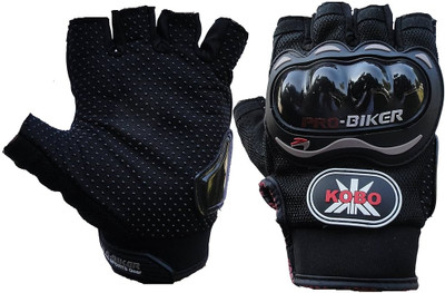 PROBIKER HANDGLOVES Pro-Biker Half Finger Hand gloves Riding Gloves(Black)