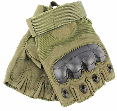 zaysoo Fingerless Half Gloves Riding Gloves(Green)