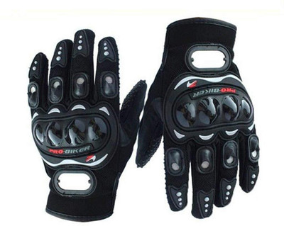 Probiker Full Finger Gloves For Riders,Bikers Black-N7452K42 Riding Gloves(Black)