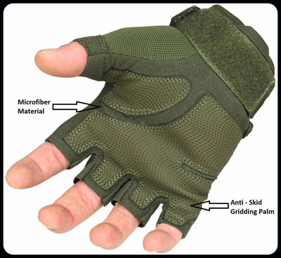 JAI SHRI Riding Gloves Hand Gloves Driving Gloves_ Riding Gloves(Black)