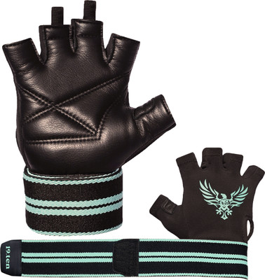 19.ten Sports Gloves For Men & Women Washable Leather Weightlifting Exercise Gym Gloves Gym & Fitness Gloves(Old Egal)