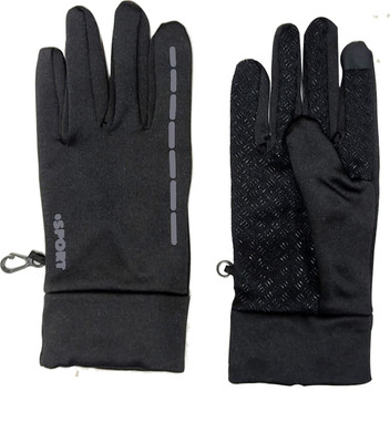 Aadikart Waterproof Outdoor Athletic Touch Screen Men & Women L Riding Gloves(Grey)