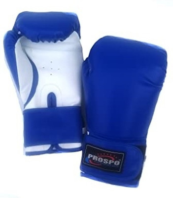 PROSPO Featherfly Aerobic Boxing Glove Unisex (10 Oz, Black & Blue) Boxing Gloves(Combo Of Black&Blue)