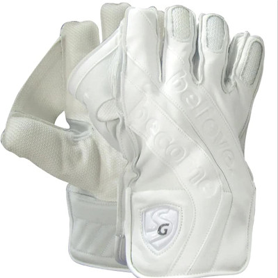 SG WHITE -2023/24-MENS(17+) Wicket Keeping Gloves(White)
