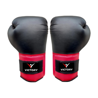 VICTORY Ultra High Quality Boxing Gloves(Black , Pink)