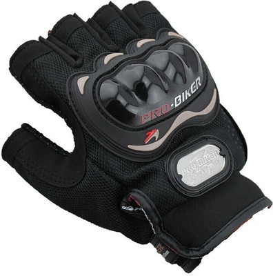 AdroitZ HALF PROBIKER-BLACK COLOR-122 Riding Gloves(Black)