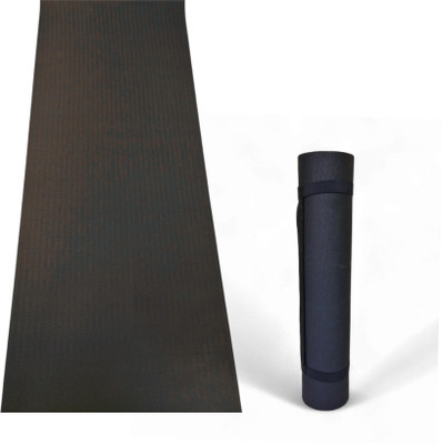 Chitra Artworks Premium Non-Slip Yoga Mat–Eco-Friendly Material with Carry Strap for Home & Gym Black 6 mm Yoga Mat
