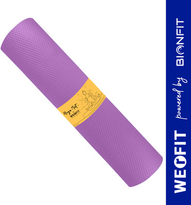 WErFIT 4mm Soft Premium EVA, Anti Skid, Home Exercise, Gym workout, for Women Purple 4 mm Yoga Mat