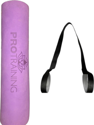 PROTRAINING Ethylene Vinyl Acetate Yoga Mats For Women Yoga Mat For Men Anti Slip Yoga Mat Purple 4 mm Yoga Mat