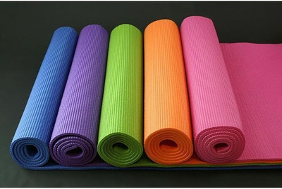 KiaraHome EcoFriendly Anti-Slip, Anti-Skid Yoga Mat for Workout Exercise Gym & Yoga Multicolor 4 mm Yoga Mat