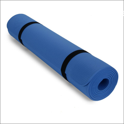TDM FITNESS 4mm Premium EVA, Anti Skid, Home & Gym workout for Blue 4 mm Yoga Mat 4 mm Yoga Mat