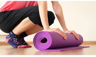 ENERAA FitnessPro Premium Anti-Slip Yoga Mat Purple 4 mm Yoga Mat