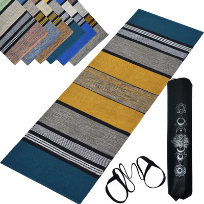 house of handmade Handwoven Cotton Yoga mat for Women and Men 5 mm Yoga Mat