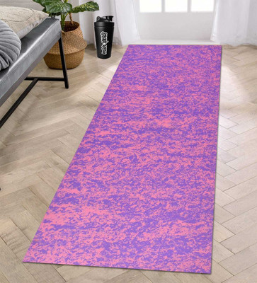 Abhsant Pink Purple Mix Exercise Yoga Mat 4 MM Pink, Purple 4 mm Yoga Mat