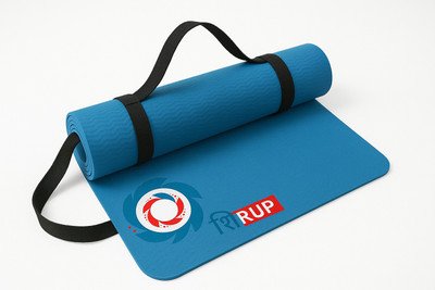 SHIRUP YOGA MAT FOR MEN AND WOMEN WITH CARRYING STRAP|6MM THICK TPE MATERIAL 6 mm Yoga Mat