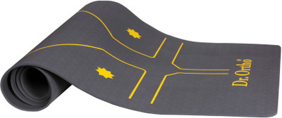 Dr.Ortho Yoga Mat For Men & Women, Exercise,Gym Workout-Grey 6 mm Yoga Mat