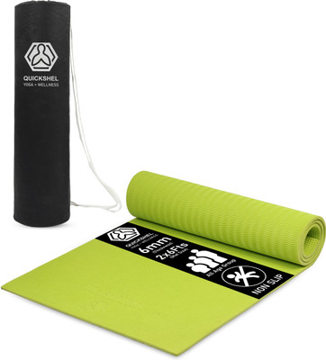Quick Shel 6mm EVA Anti Slip Home Gym Exercise Workout Fitness for Men Women Kids with Bag Green 6 mm Yoga Mat deal from flipkart Quick Shel 6mm EVA Anti Slip Home Gym Exercise Workout Fitness for Men Women Kids with Bag Green 6 mm Yoga Mat deal from flipkart