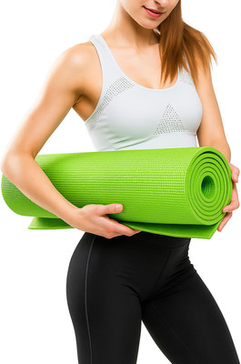 North Field Durable,Anti-Skid for Gym Workout and Exercise for Men Women(61 x 173 cm,1499g) Green 6 mm Yoga Mat