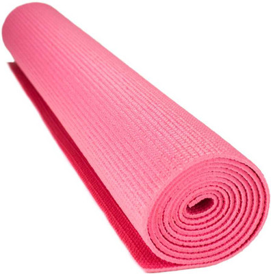 ENERAA ProFlex Pink Yoga & Exercise Mat with Carry Strap Pink 4 mm Yoga Mat