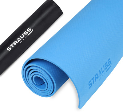 Strauss Anti Skid EVA Yoga Mat with Carry Bag 6 mm Yoga Mat