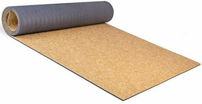IRIS Premium Fitness Non Slip TPE & Organic Cork Grey 6mm mm Yoga Mat