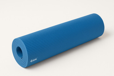 Regal Fits Premium Anti-Slip Yoga Mat for Men & Women | 4mm | Non-Toxic & Sweat Resistant Blue 4 mm Yoga Mat