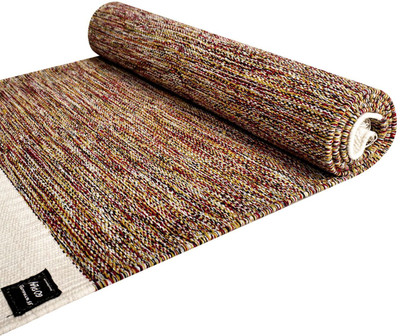 Strauss Handloom Cotton Yoga Mat | Anti-Skid | Eco-Friendly & Washable Mat | Multicolor 2.5 mm Yoga Mat