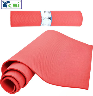 KSI 4mm Yoga Mat for Women & Men Textured Surface Extra Thick Silver 4 mm Yoga Mat