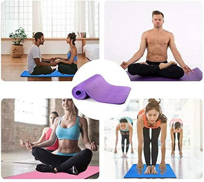 ENERAA “Anti-Skid EVA Yoga Mat for Gym, Meditation & Exercise – 4mm Thick, Purple” Purple 4 mm Yoga Mat