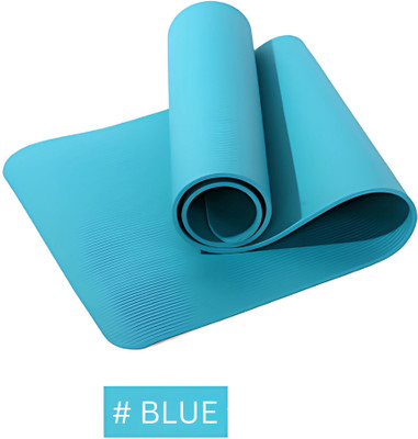 KAVYARA 4mm Yoga Mat 6x4 ft – Non-Slip, Eco-Friendly, Extra Thick Exercise Mat for Home Blue 4 mm Yoga Mat