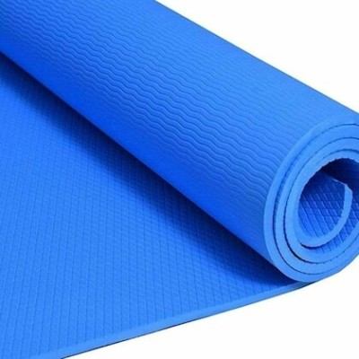 ToyZenX Yoga Mat For Home/Outdoor Workout/Yoga Aasan, Meditation & Fitness.(4MM) ( Blue) 4 mm Yoga Mat