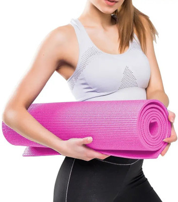 North Field Durable,Anti-Skid for Gym Workout and Exercise for Men Women(61 x 173 cm,1499g) Pink 6 mm Yoga Mat