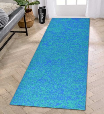 EXOTICE Blue-Sea Green Gesture Reversible Rubber Yoga Mat 6MM Thickness 6 mm Yoga Mat