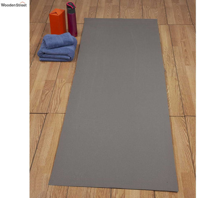 ABODRIC YOGAMATBLACK Black 4 mm Yoga Mat