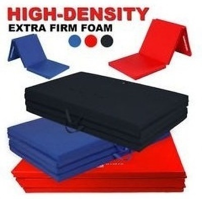 SGF Foldable High-Density Foam Gymnastics Training Tumbling Exercise Yoga Mat Black 12 mm Yoga Mat