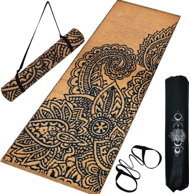 house of handmade Premium Cotton Yoga Brown 8 mm Yoga Mat
