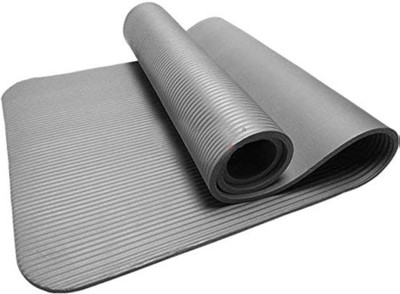IRIS Non Slip NBR for Fitness, Pilates, Gymnastics, Core Workouts & Stretching Grey 10 mm Yoga Mat