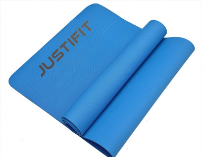 JUSTIFIT EVA plus TPE Anti slip Eco Friendly Grey 6 mm All Purpose Fitness Exercise Mat Blue 6 mm Yoga Mat