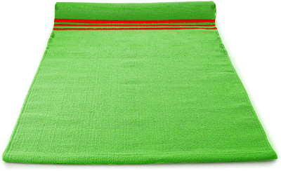 Strauss Cotton Yoga Mat for Women & Men | Eco Friendly yoga mat, 6 x 2.5 Ft Green 4 mm Yoga Mat
