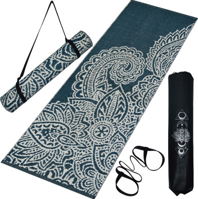 house of handmade Premium Cotton Yoga Green 8 mm Yoga Mat
