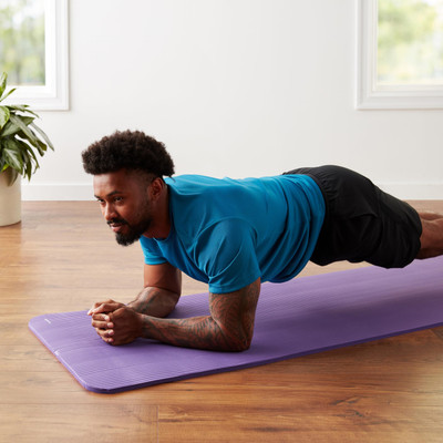 ENERAA Ultra Comfort Non-Slip Purple Yoga Mat Purple 4 mm Yoga Mat