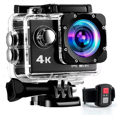 Psithurism 4k action camera 4k action camera Sports and Action Camera(Black, 1080 MP)