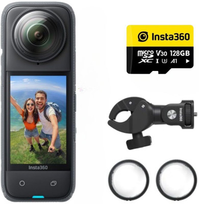 Insta360 X4 Motorcycle Kit Sports and Action Camera(Black, 72 MP)