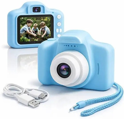 LIVORA Kids Camera 13MP 1080P HD digital camera with games and Video Recording Instant Camera for Girls & Boys 8-12 Years Birthday Gift for Kids Rechargeable Instant Camera(Blue)