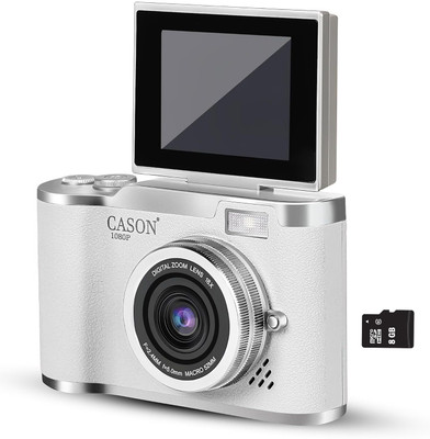 CASON 07 WT 48MP Digital Camera for Kids-Real Photo & Video Mini Camera for Photography Sports and Action Camera(White, 640 MP)