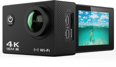 TOTAL 4K Action Camera 4K S1 4k16MP 30M Waterproof DV Camcorder Sports and Action Camera (Black, 16 MP) Sports and Action Camera(Black, 16 MP)