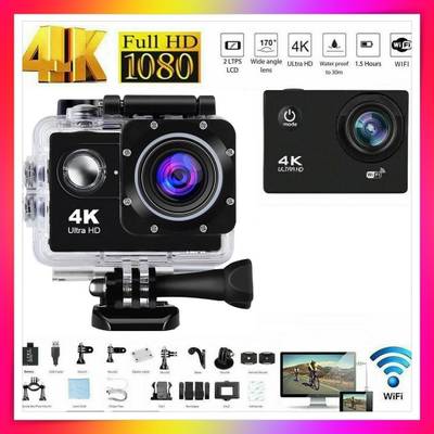 VOLTAC SUPER ULTRA 4k Sports Powershoot WIFI S2 Shoot Series camera for Travel Bike Adventure 170 Degree Wide Angle 30M underwater Waterproof Sports and Action Camera