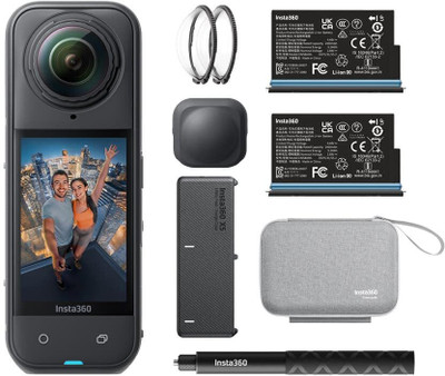 Insta360 X5 Essentials Bundle Sports and Action Camera(Black, 72 MP)