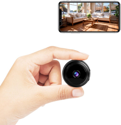 OSHSIZ WIFI SECURITY CAMERA Full HD 1080p Smart Hidden Camera with Remote View, Night Vision & Motion Alerts Sports and Action Camera(Black, 4 MP)